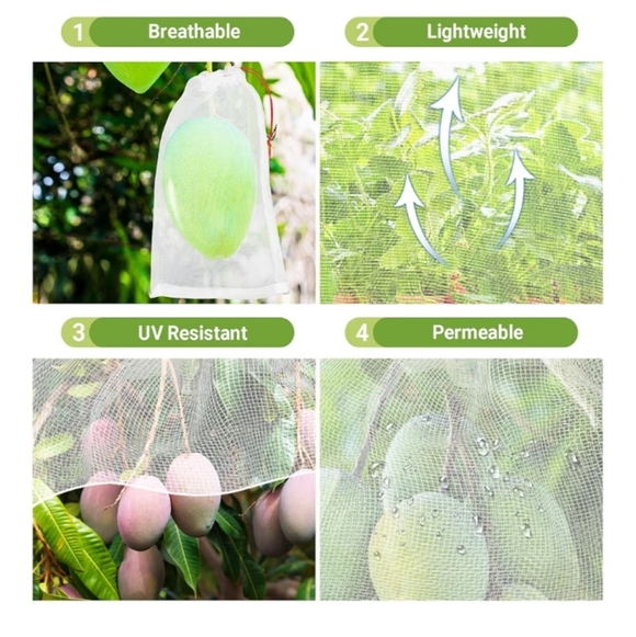 Reusable Mesh Fruit Protection‎ Bags 50 PCS 6x10 Inch - Picture 2 of 9
